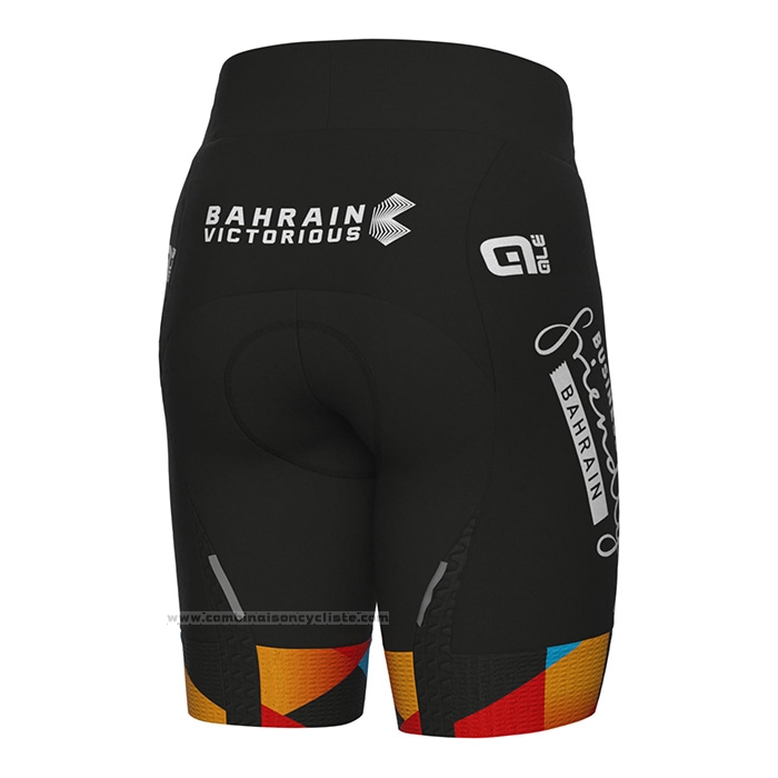 2022 Gilet Coupe-vent Bahrain Victorious Rouge Manches Courtes et Cuissard